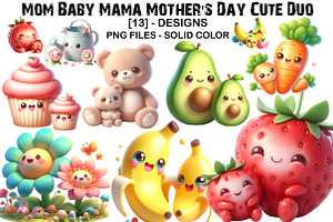 Mom Baby Mama Mother's Day Cute, an Illustration by GatewayDesign