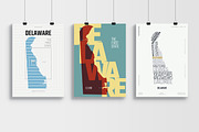 USA State Maps | Posters 3 Styles 1, an Illustration by MaximGertsen (Thumbnail 2 of 8)