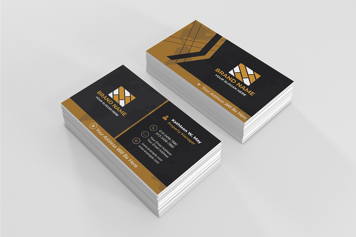 Modern Business Card Design Editable, a Business Card Template by Mohammad Sarfaraz (Photo 4 of 7)