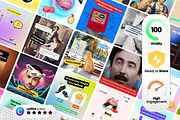 Funny Canva Templates for IG, a Social Media Template by Virall (Thumbnail 2 of 10)