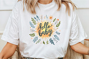 Watercolor Hallo Baby PNG, an Illustration by DreamCafeArt (Thumbnail 3 of 7)