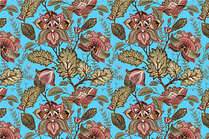 4 Vintage Floral Patterns