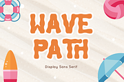 Wave Path - Display Sans Serif, a Sans Serif Font by Attype (Thumbnail 1 of 8)