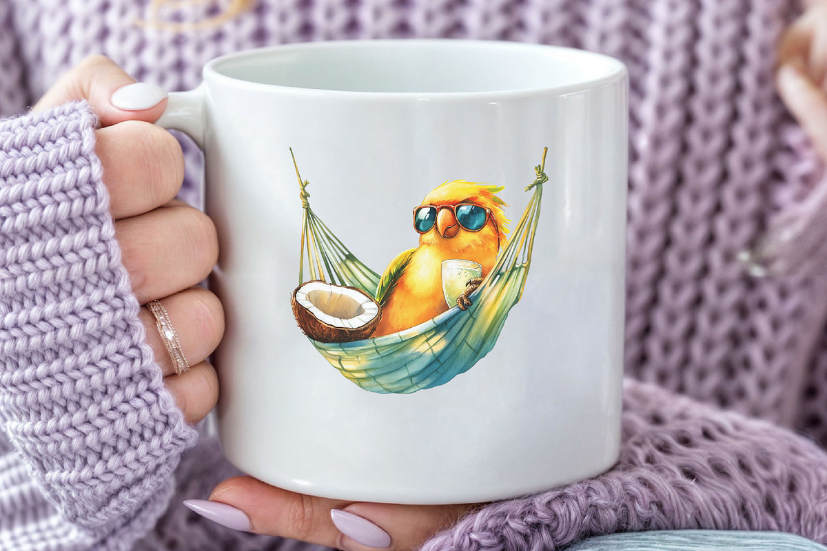 Quirky Funny Bird Sublimation, an Illustration by Craft Nest (Photo 5 of 6)