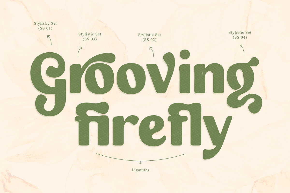 Bisque Veloute | Retro Sans Font, a Sans Serif Font by Krismagraph (Photo 3 of 10)