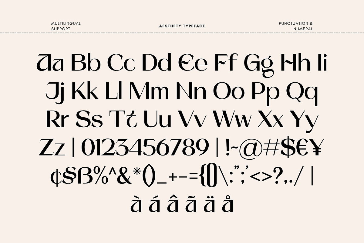 Aesthety Typeface, a Serif Font by Get Studio (Photo 10 of 13)