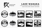 Lake Wanaka Alpine Icon Collection, a Solid Icon by Akatype Studio (Thumbnail 1 of 3)