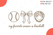 My Favorite Season Is Baseball PNG, an Illustration by OK Design (Thumbnail 1 of 5)