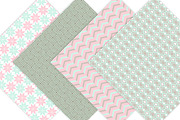 Geometric Digital Paper Patterns, a Pattern Graphic by Leska's Digitals (Thumbnail 4 of 6)