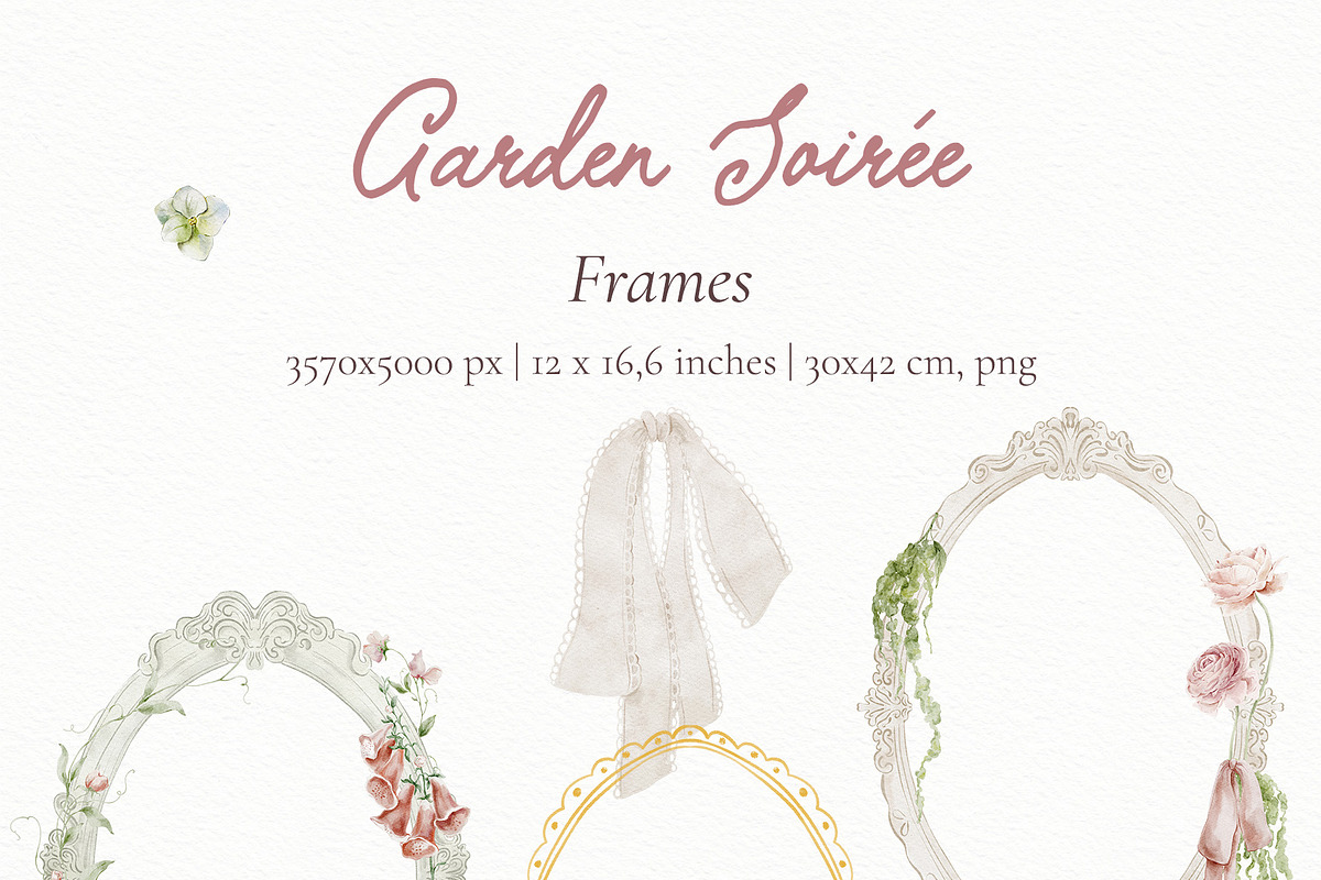 Garden Flowers Wildflowers clipart, a Decorative Illustration by Yuliya Derbisheva (Photo 7 of 14)