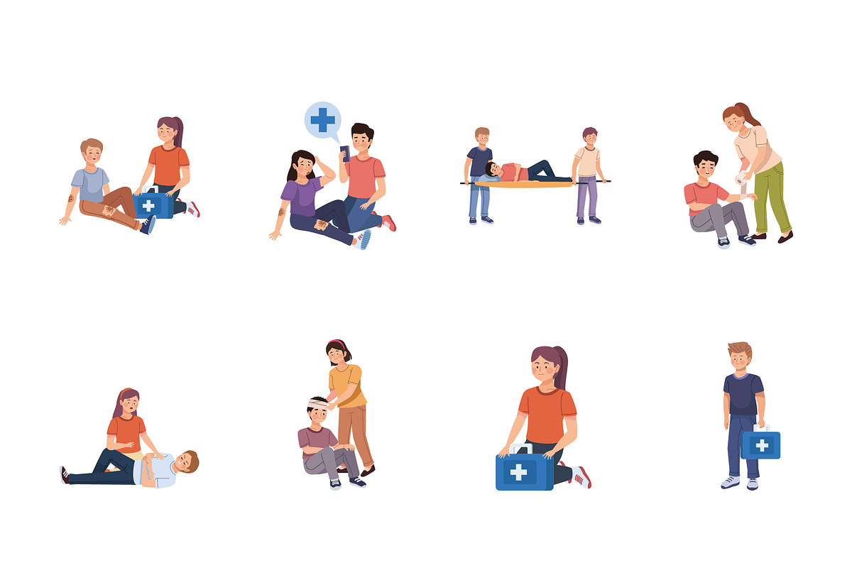 First Aid Illustration Set