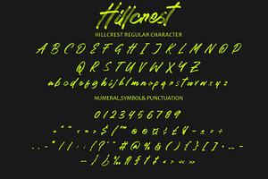 Hillcrest - Brush Script Font