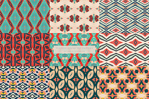 Playful Geometry Seamless Patterns