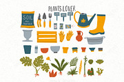 Gardening clipart, stickers. Plants, an Illustration by ann_etc (Thumbnail 3 of 11)