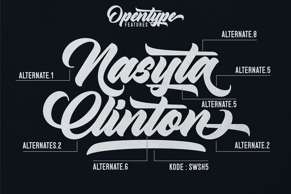 Yowesta Script Font, a Script Font by Naufal Labs (Photo 11 of 15)