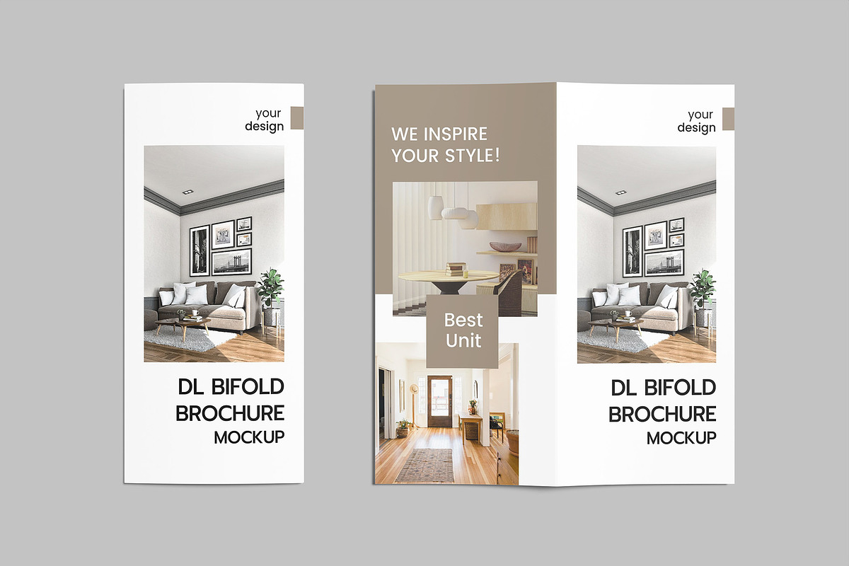 DL Bifold Brochure Mockup, a Brochure Template by Graphiculon (Photo 5 of 11)