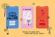 Flower People vector illustrations, a Person Illustration by dicreate (Thumbnail 7 of 14)