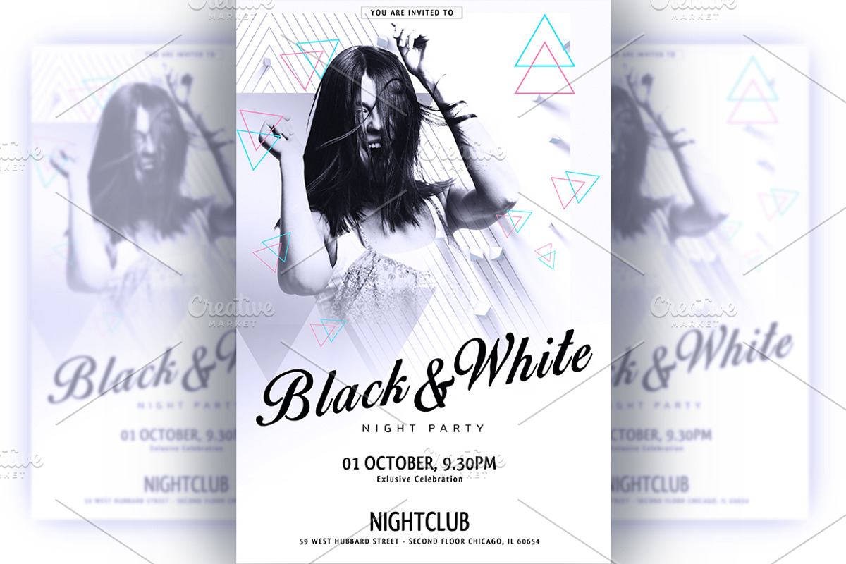 White Flyer Template, a Flyer Template by graystudio (Photo 1 of 4)