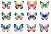Pastel Butterfly PNG Sublimation, an Illustration by Designworld (Thumbnail 3 of 10)