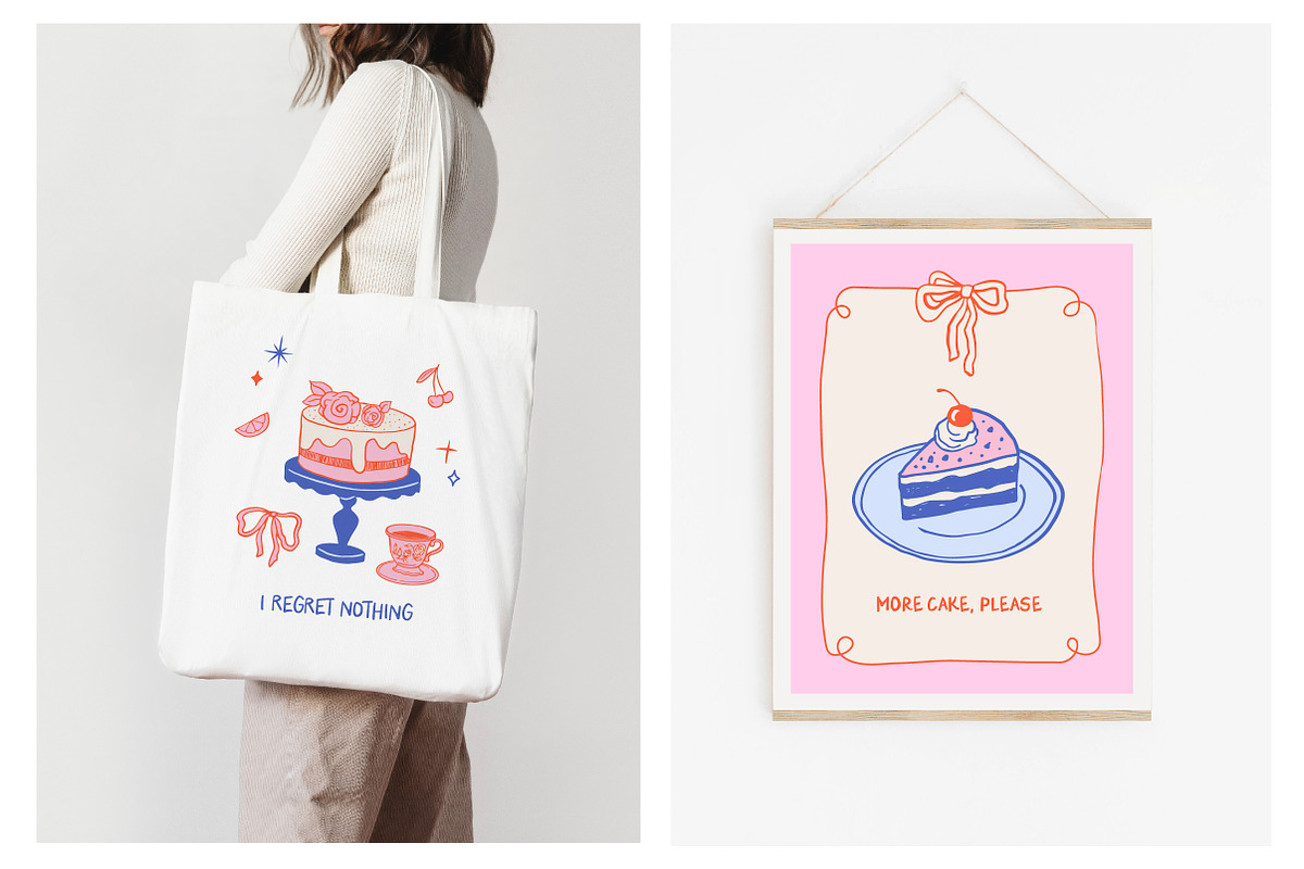 Sweet Bakery, Hand Drawn Collection, a Food Illustration by Marish (Photo 6 of 13)