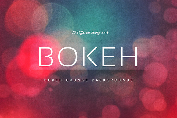 15 Bokeh Grunge Backgrounds V4 preview 8