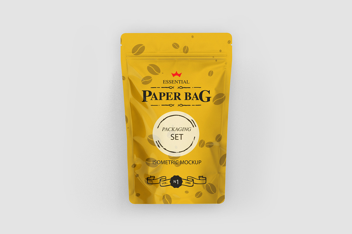 Paper Pouch Mockup, a Cups & Container Mockup by IsometricWorld (Photo 14 of 22)