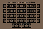 50 Flower Hoop Snoot Overlays, a Background Graphic by 3Motional (Thumbnail 9 of 16)