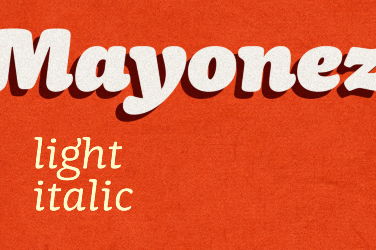 Mayonez light italic