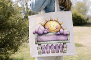 Whimsical Summer Wooden Sing Clipart, an Illustration by Canvas Craft (Thumbnail 7 of 7)