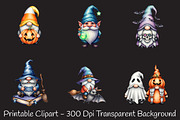 Halloween Cute Gnome Sublimation, an Illustration by RobertsArt (Thumbnail 5 of 7)