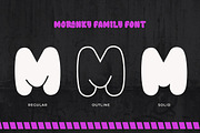 Moranky - Funky Decorative Font, a Sans Serif Font by twinstd (Thumbnail 7 of 8)