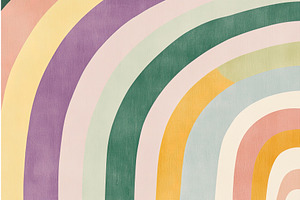 Colorful abstract rainbow design, an Illustration by Lermont51