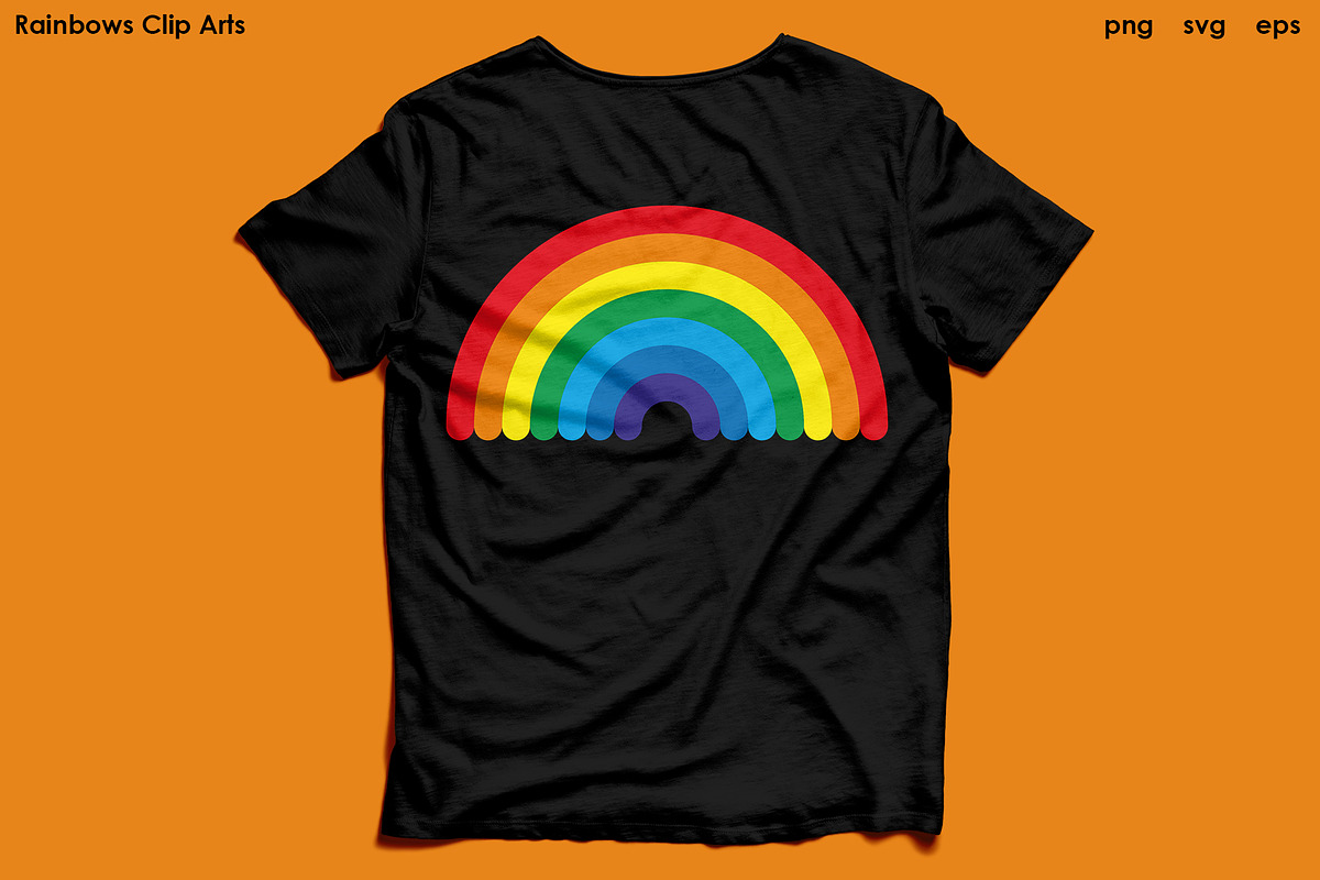 Rainbows Clip Arts - PNG, SVG, EPS, an Illustration by Kessens (Photo 3 of 3)