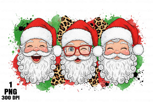 Preppy Brushstroke Christmas Santa P, an Illustration by Daily.Designs