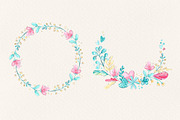 Flamingo Romantic set +4 frames, a Decorative Illustration by Kristina Crocus (Thumbnail 3 of 5)