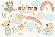 Bear Tadeo Collection, an Animal Illustration by helloPAPER (Thumbnail 2 of 2)