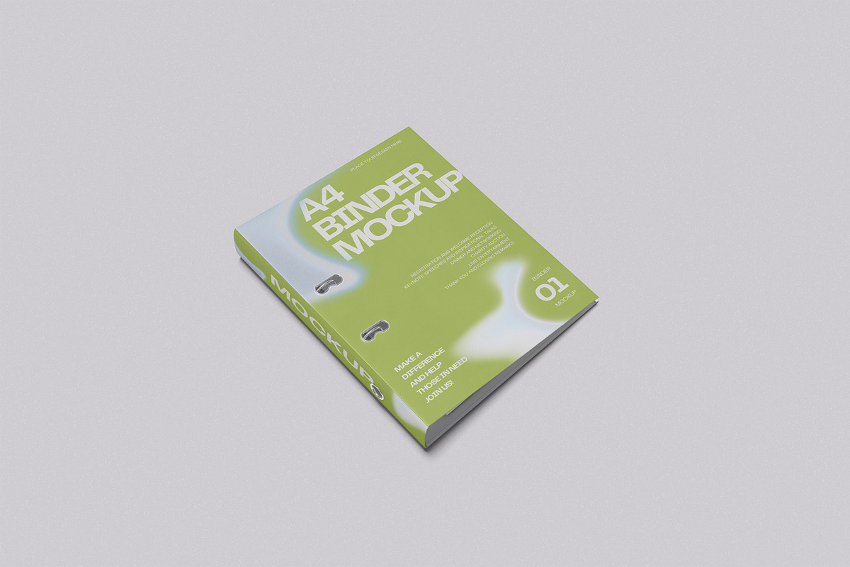 Binder Mockup, a Packaging Mockup by Afif_studio (Photo 2 of 5)