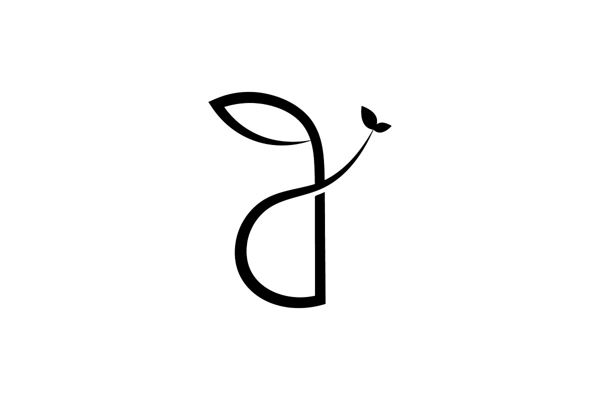 letter d leaf logo, a Branding & Logo Template by Salman Shop (Photo 3 of 4)