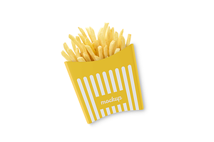 French Fries Box Mockup