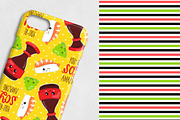 KAWAII SUSHI Pattern collection, a Pattern Graphic by PrettyPatterns (Thumbnail 3 of 5)