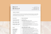 Professional Resume Template, CV, a Resume Template by VictoriousVita (Thumbnail 1 of 8)