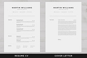 Clean Modern Resume Template, a Resume Template by UX-group (Thumbnail 2 of 3)
