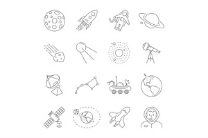 Astronomy And Space Symbols