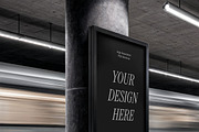 Vertical Billboard Mockup on Subway, a Mockup by rodrigofkaminski (Thumbnail 4 of 4)