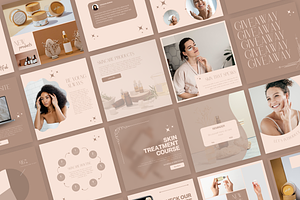 Instagram Skincare Templates Canva