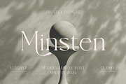 Minsten, a Serif Font by Muflieart (Thumbnail 1 of 9)