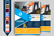 10 Cleaning Service Flyers Bundle, a Flyer Template by Imagine Design Studio (Thumbnail 4 of 12)
