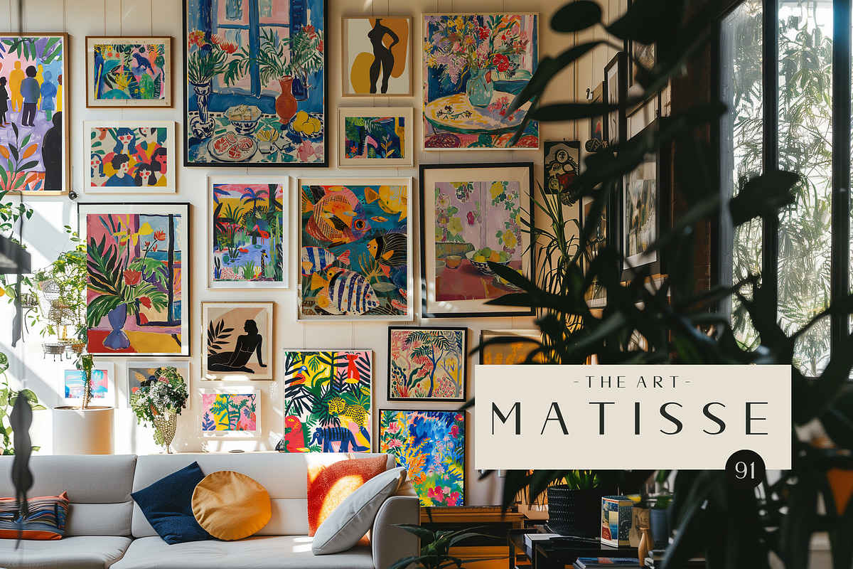Poster gallery. Matisse 91, a Decorative Illustration by Chikovnaya (Photo 1 of 16)