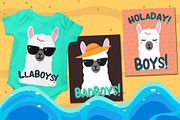 Summer Llama - Extra Llama Drawing, a Font by Dm Studio (Thumbnail 8 of 9)
