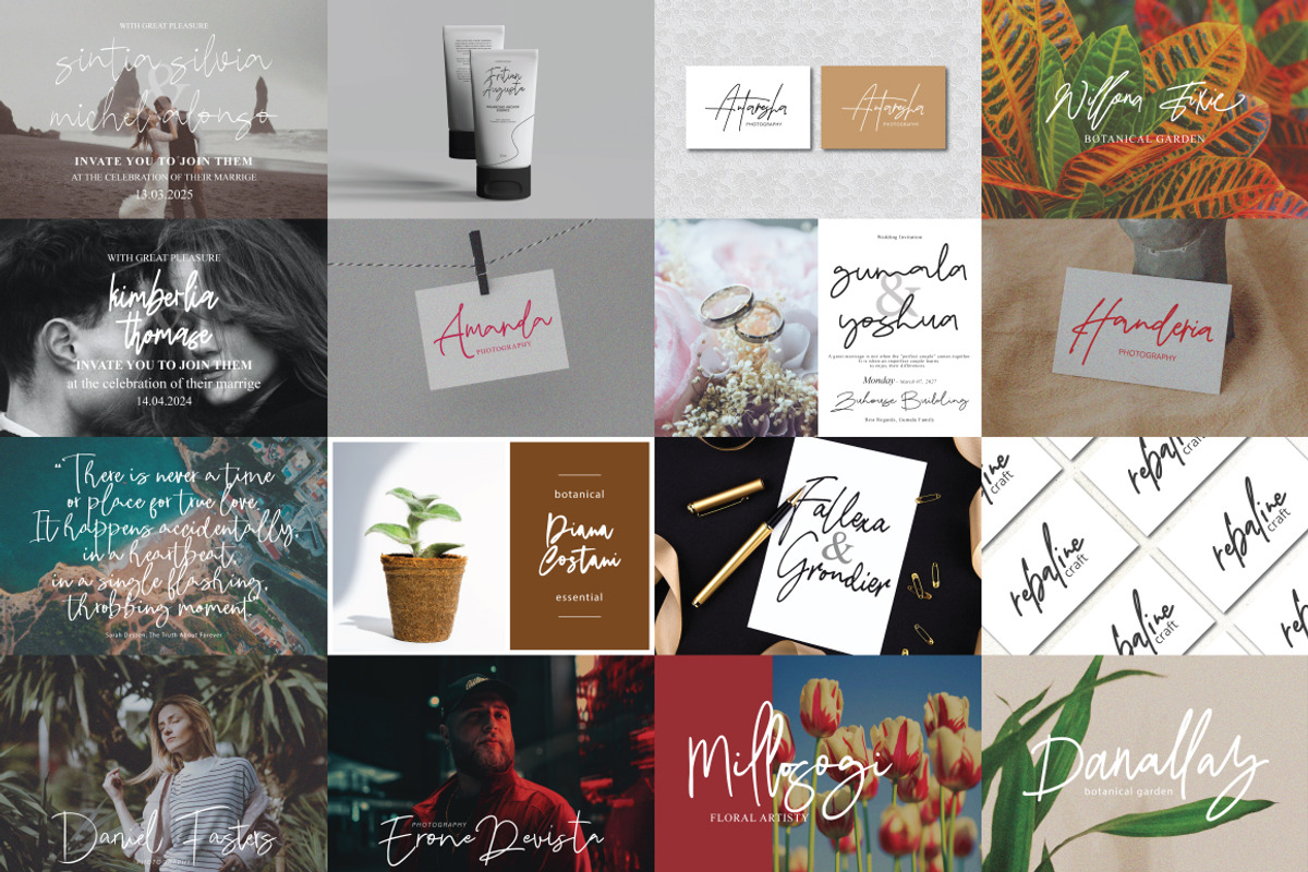 Casual Signature Font Bundles, a Handwritten Font by tebaltipislab (Photo 10 of 46)